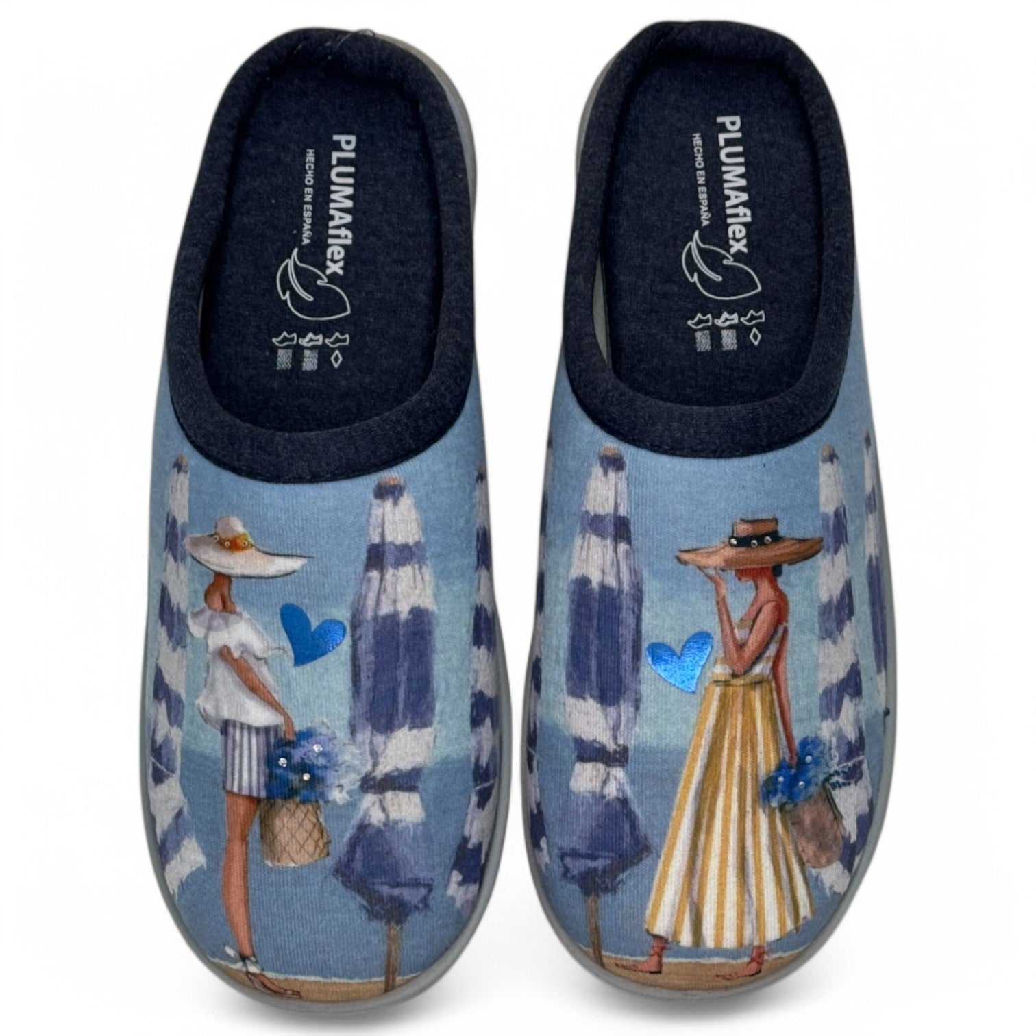 Zapatillas de Casa Plumaflex Chica Playa 12317 Azul - imagen 1