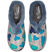 Zapatillas de Casa Plumaflex Corazones 12066 Azul