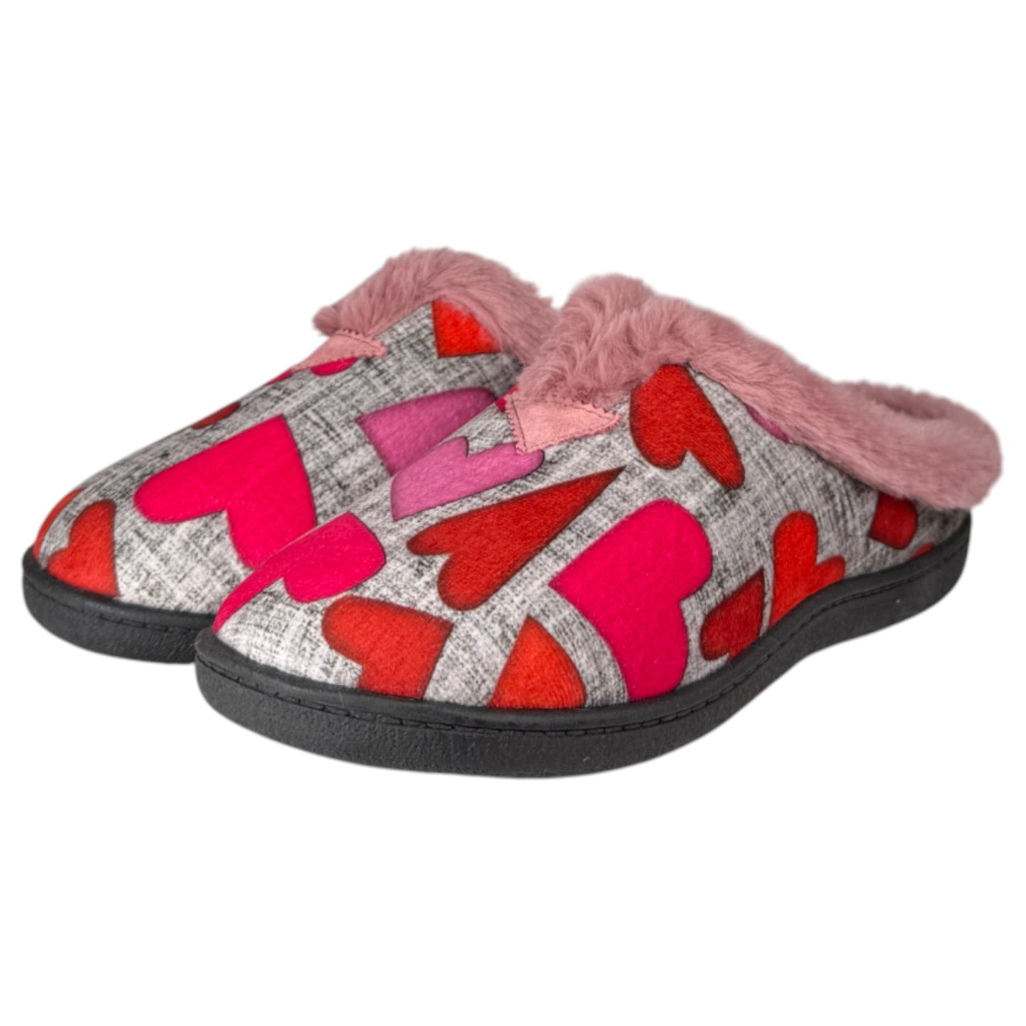 Zapatillas de Casa Plumaflex Corazones 12066 Rosa - imagen 4