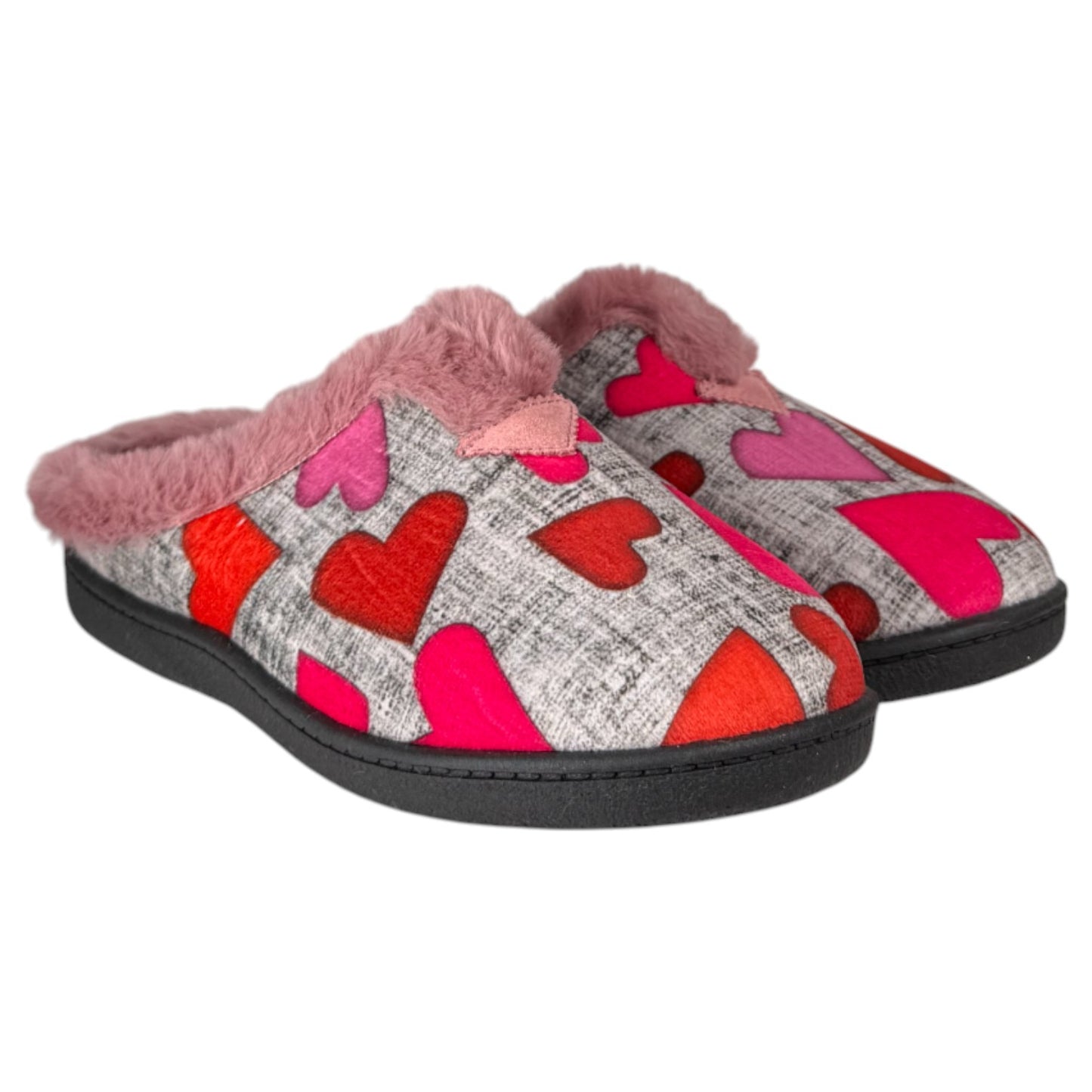 Zapatillas de Casa Plumaflex Corazones 12066 Rosa - imagen 3