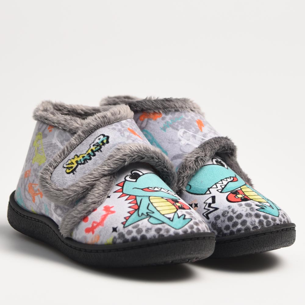 Zapatillas de Casa Plumaflex Dino 12003 Gris - imagen 3