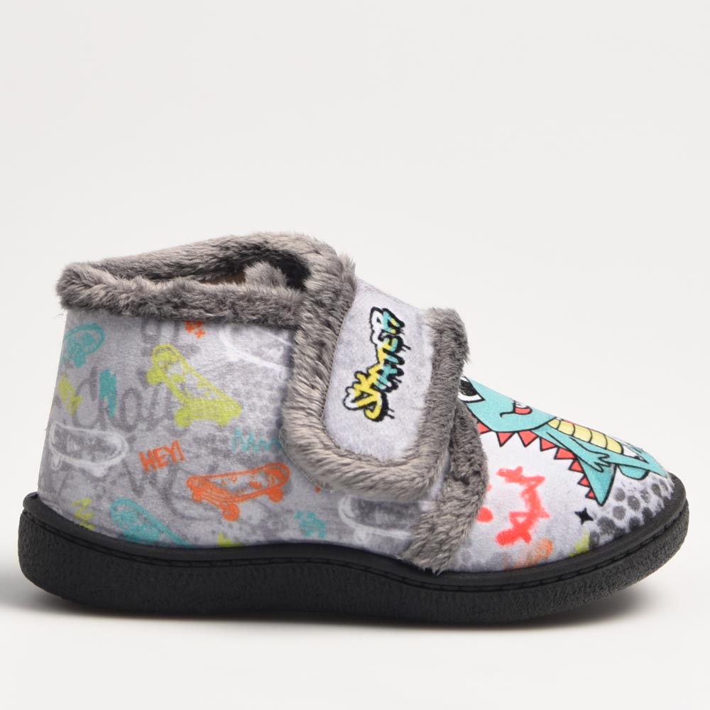 Zapatillas de Casa Plumaflex Dino 12003 Gris - imagen 2