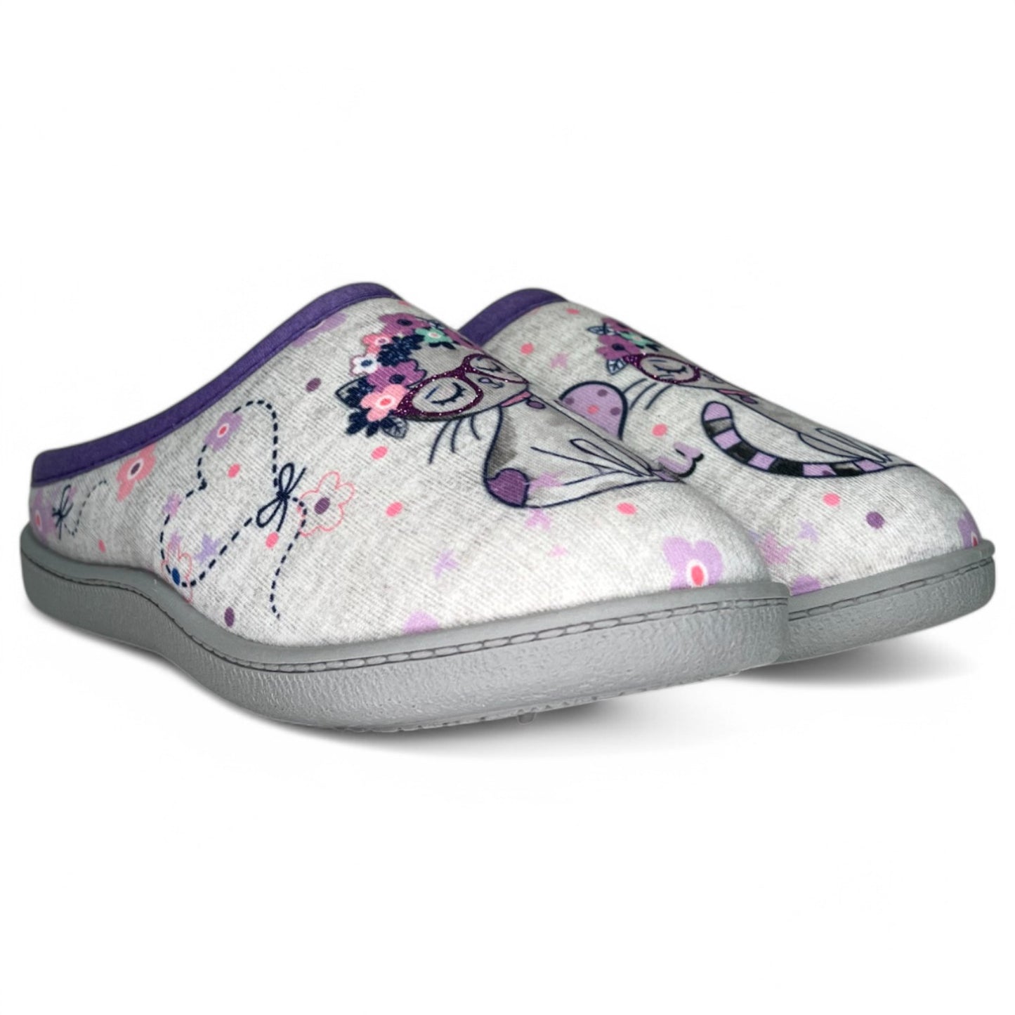 Zapatillas de Casa Plumaflex Gato 12317 Lila - imagen 3