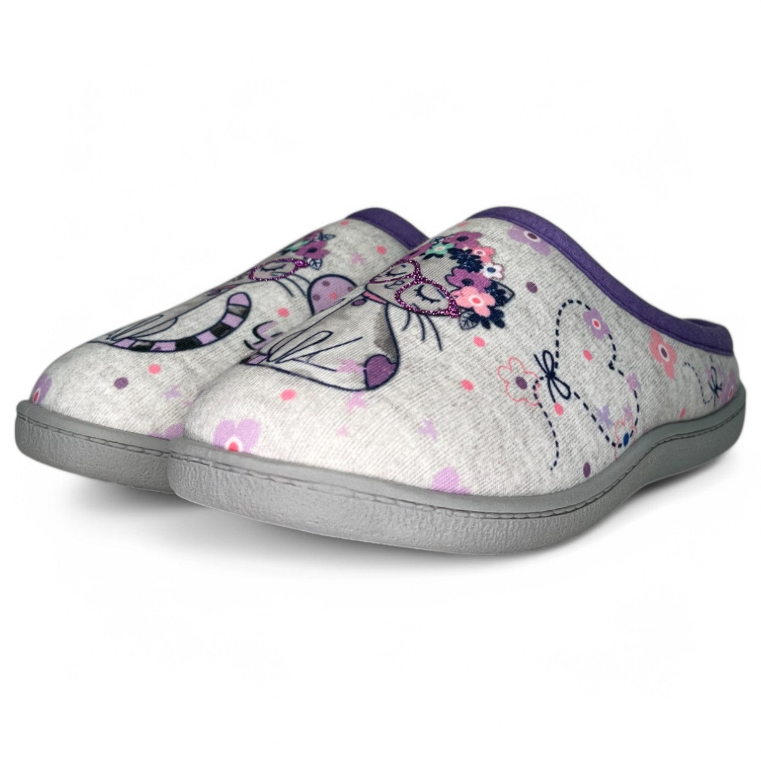 Zapatillas de Casa Plumaflex Gato 12317 Lila - imagen 4