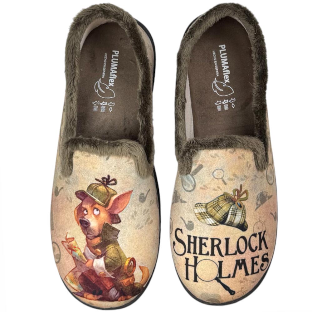 Zapatillas de Casa Plumaflex Holmes 12228 Marrón - imagen 1