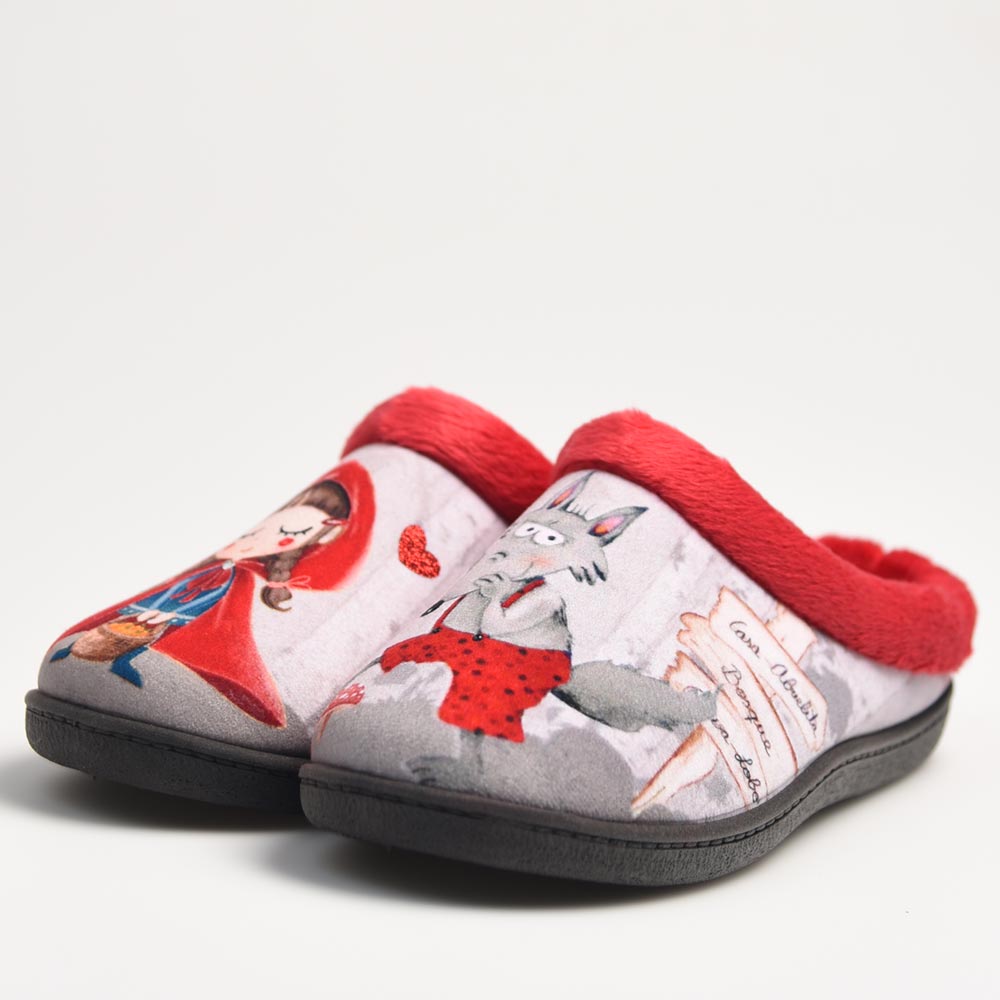 Zapatillas de Casa Plumaflex Lobo 12213 Rojo - imagen 4