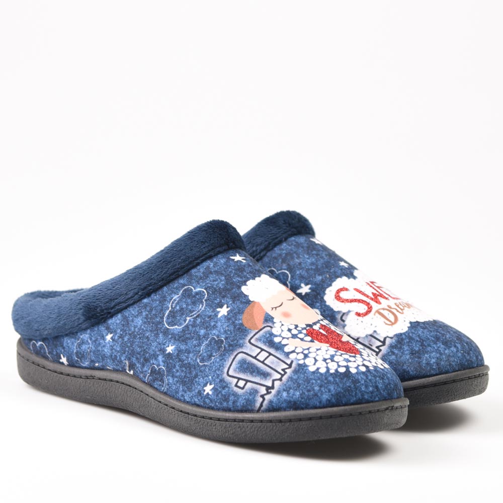 Zapatillas de Casa Plumaflex Oveja 12213 Azul - imagen 3
