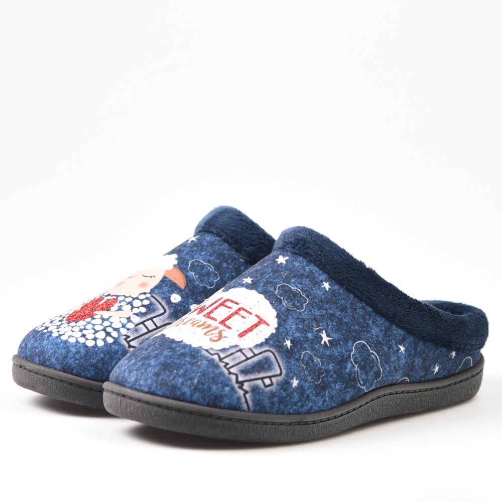 Zapatillas de Casa Plumaflex Oveja 12213 Azul - imagen 4