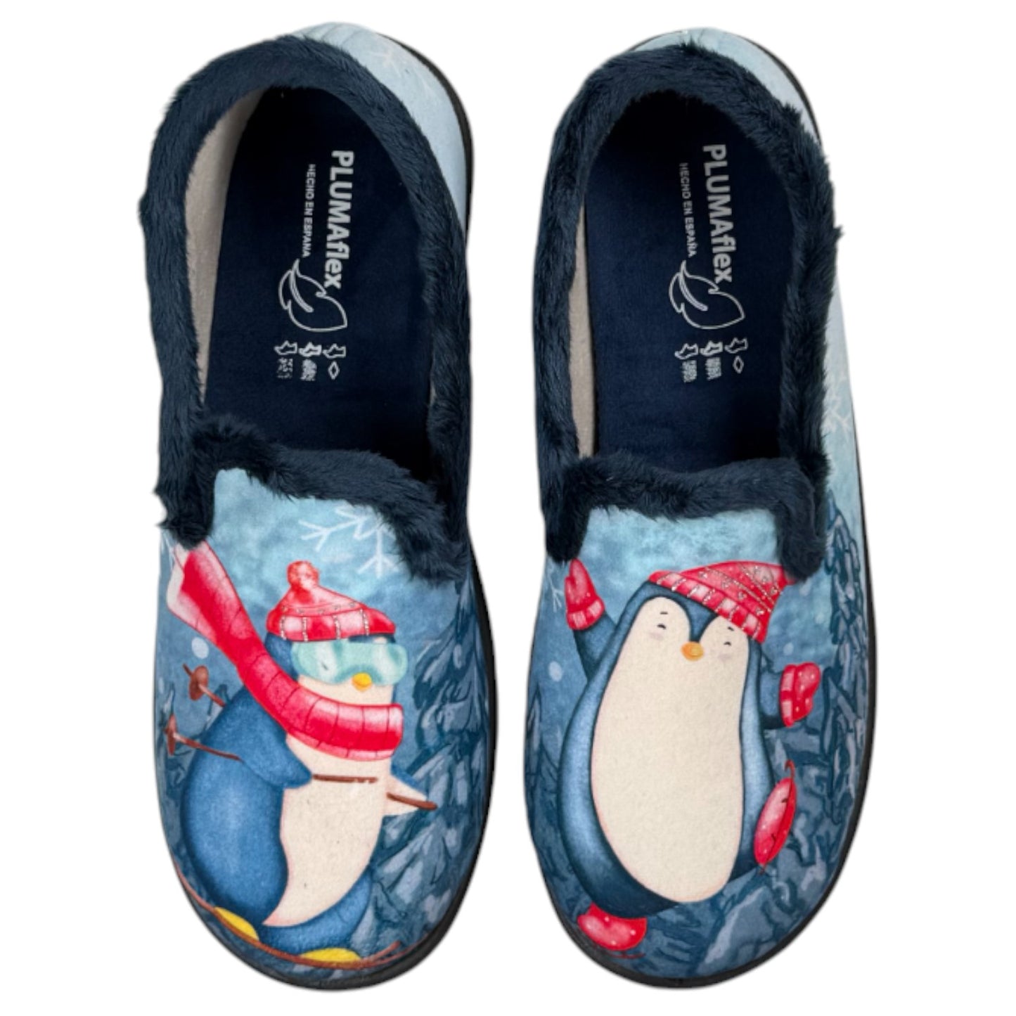 Zapatillas de Casa Plumaflex Pingüino 12215 Azul - imagen 1