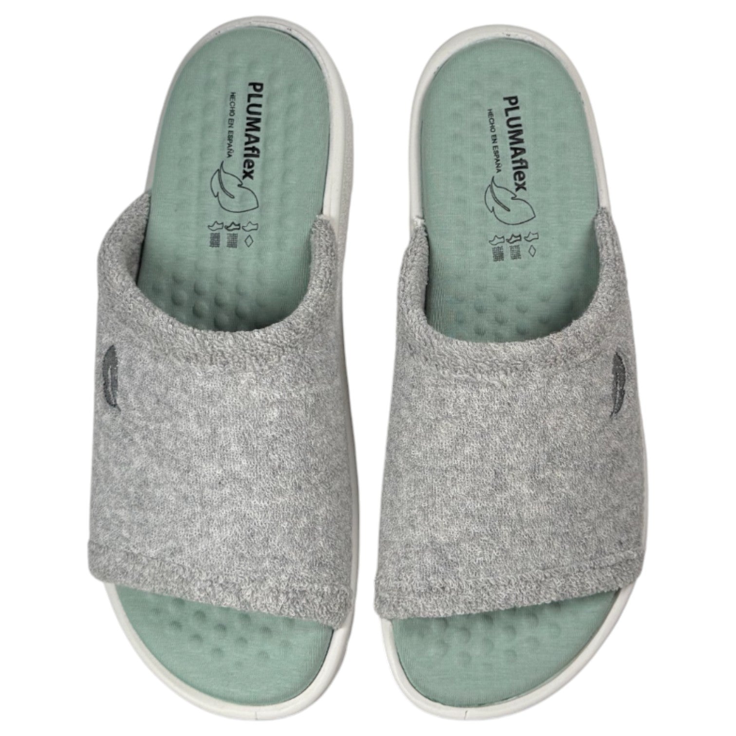 Zapatillas de Casa Plumaflex Pinki Rizo 80010 Gris - imagen 1