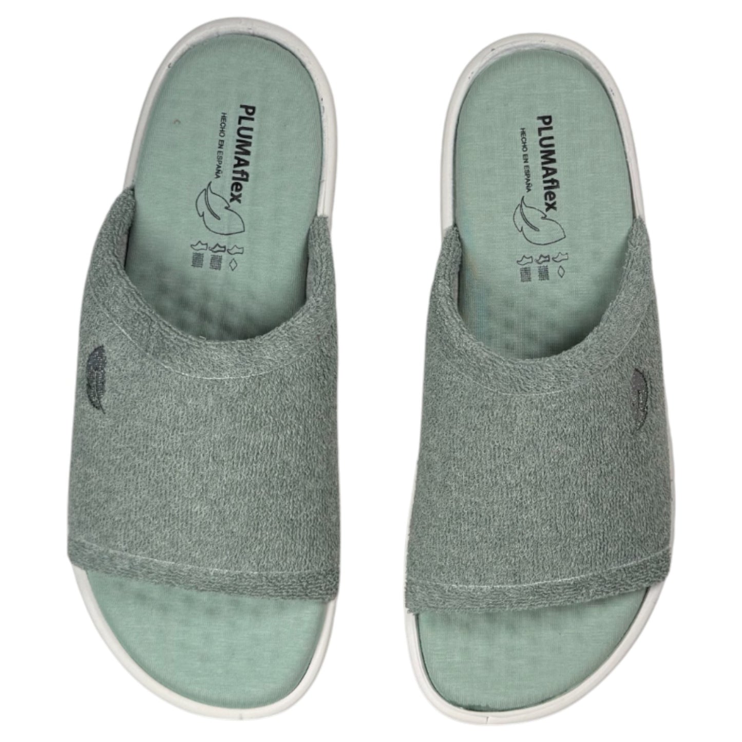 Zapatillas de Casa Plumaflex Pinki Rizo 80010 Verde - imagen 1