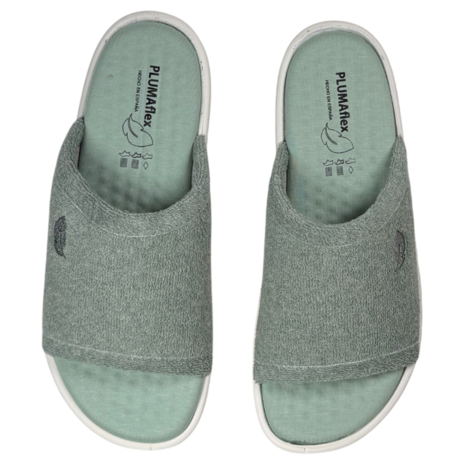 Zapatillas de Casa Plumaflex Pinki Rizo 80010 Verde - imagen 1