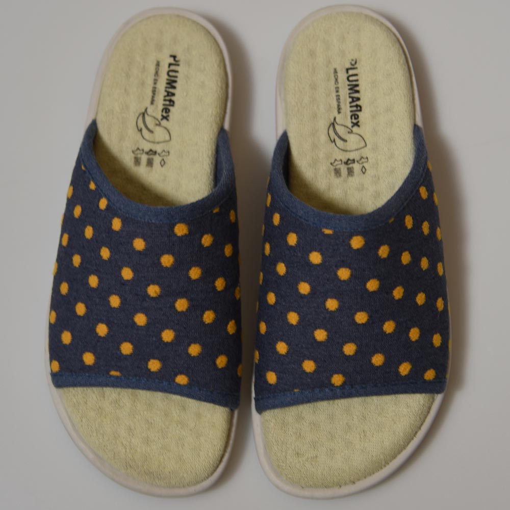 Zapatillas de Casa Plumaflex Pinki Topos 80017 Amarillo - imagen 1