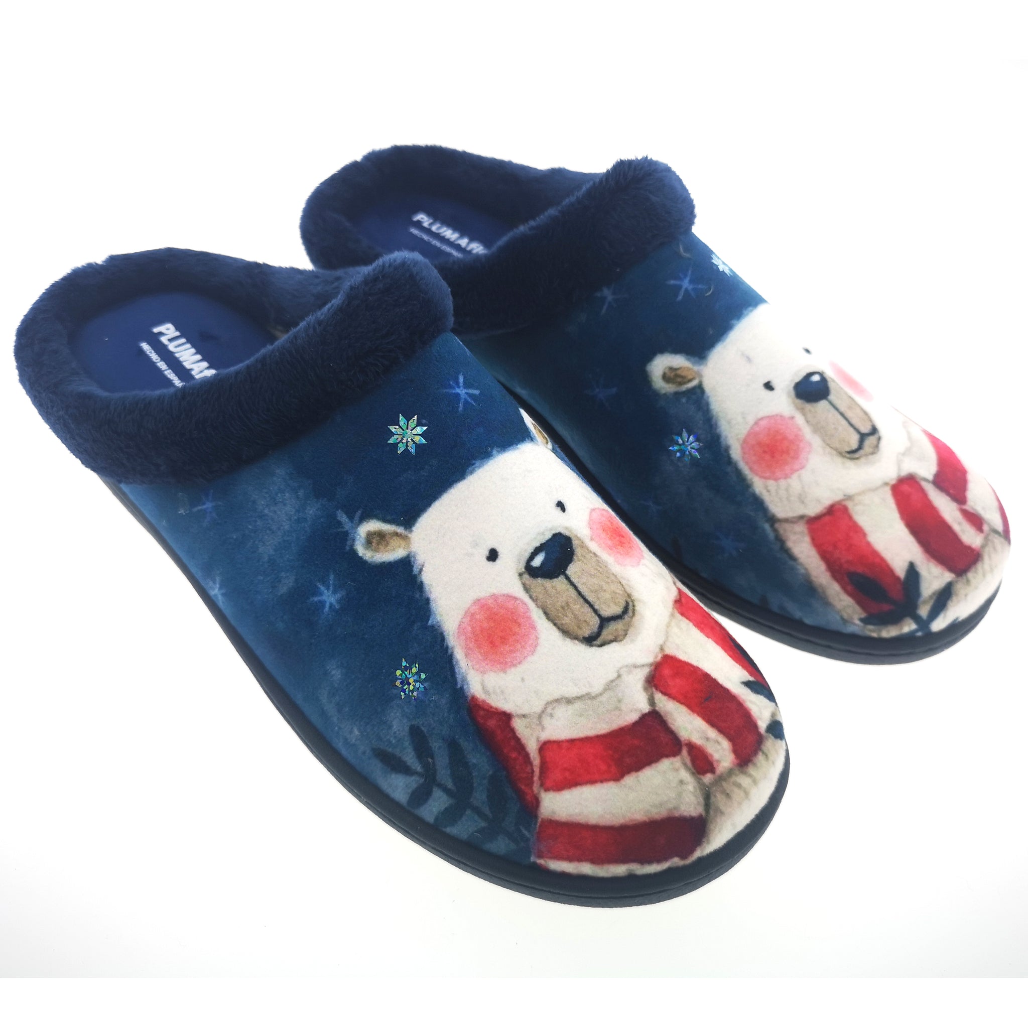 Zapatillas de Casa Roal 12213 Oso Bufanda Marino - imagen 5