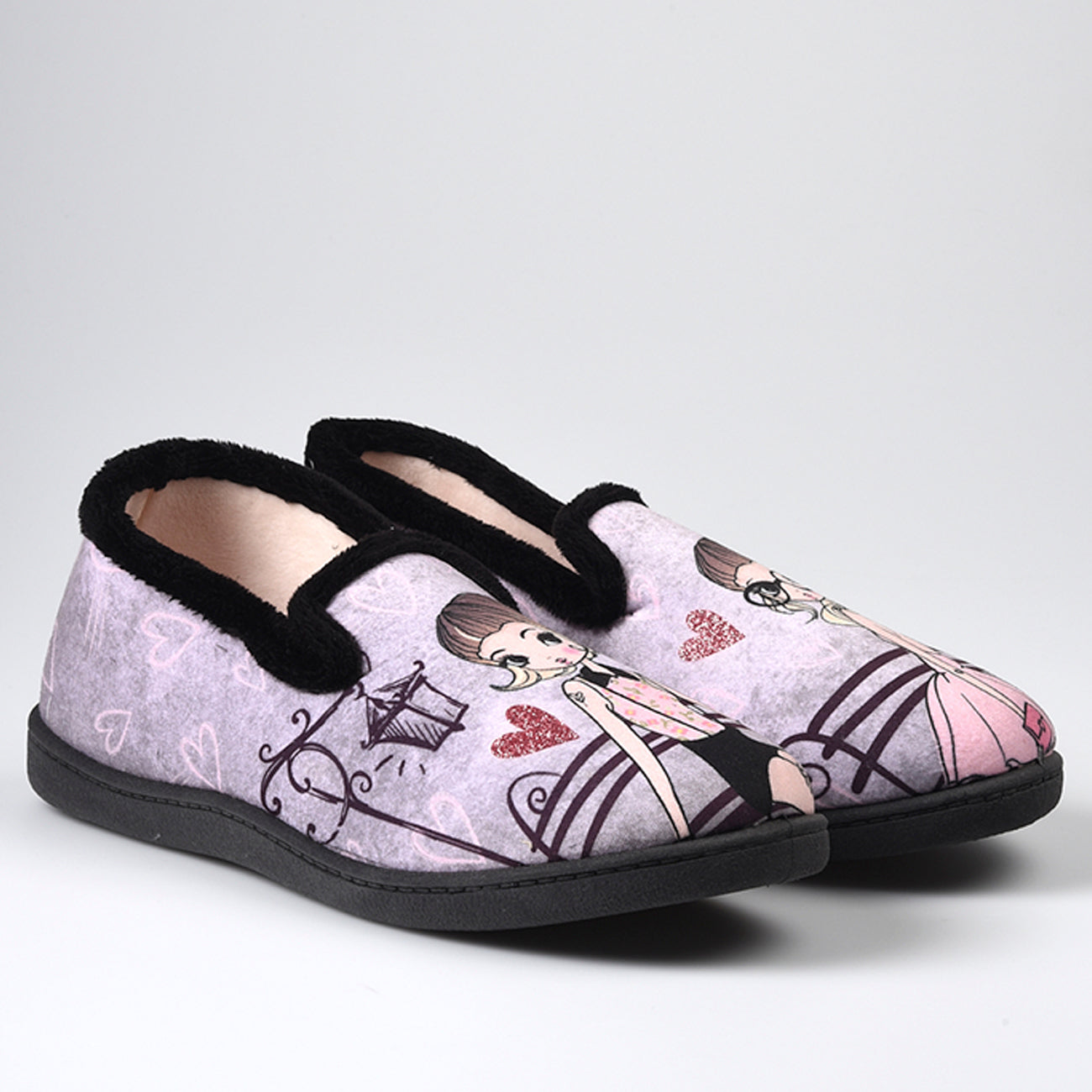 Zapatillas de Casa Roal Chica Banco 12215 Negro - imagen 3