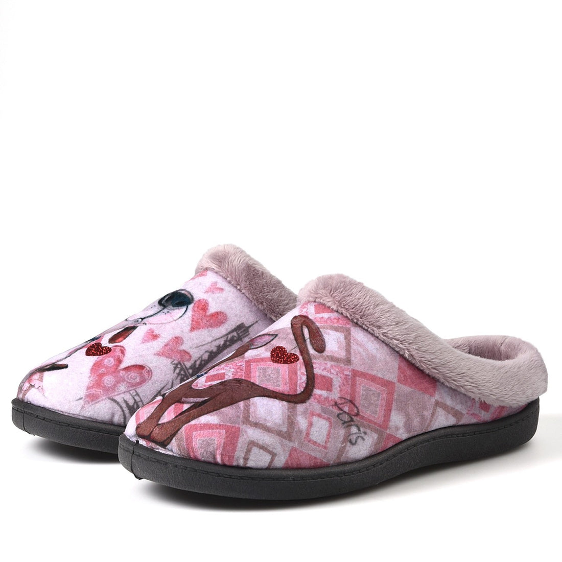 Zapatillas de Casa Roal Perro Gato 12213 Nude - imagen 4