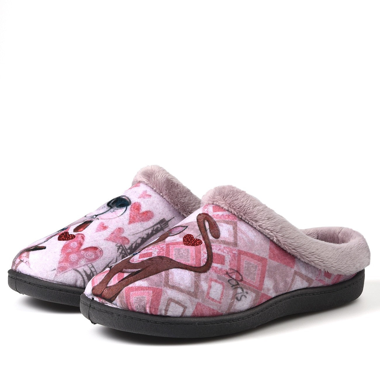 Zapatillas de Casa Roal Perro Gato 12213 Nude - imagen 4