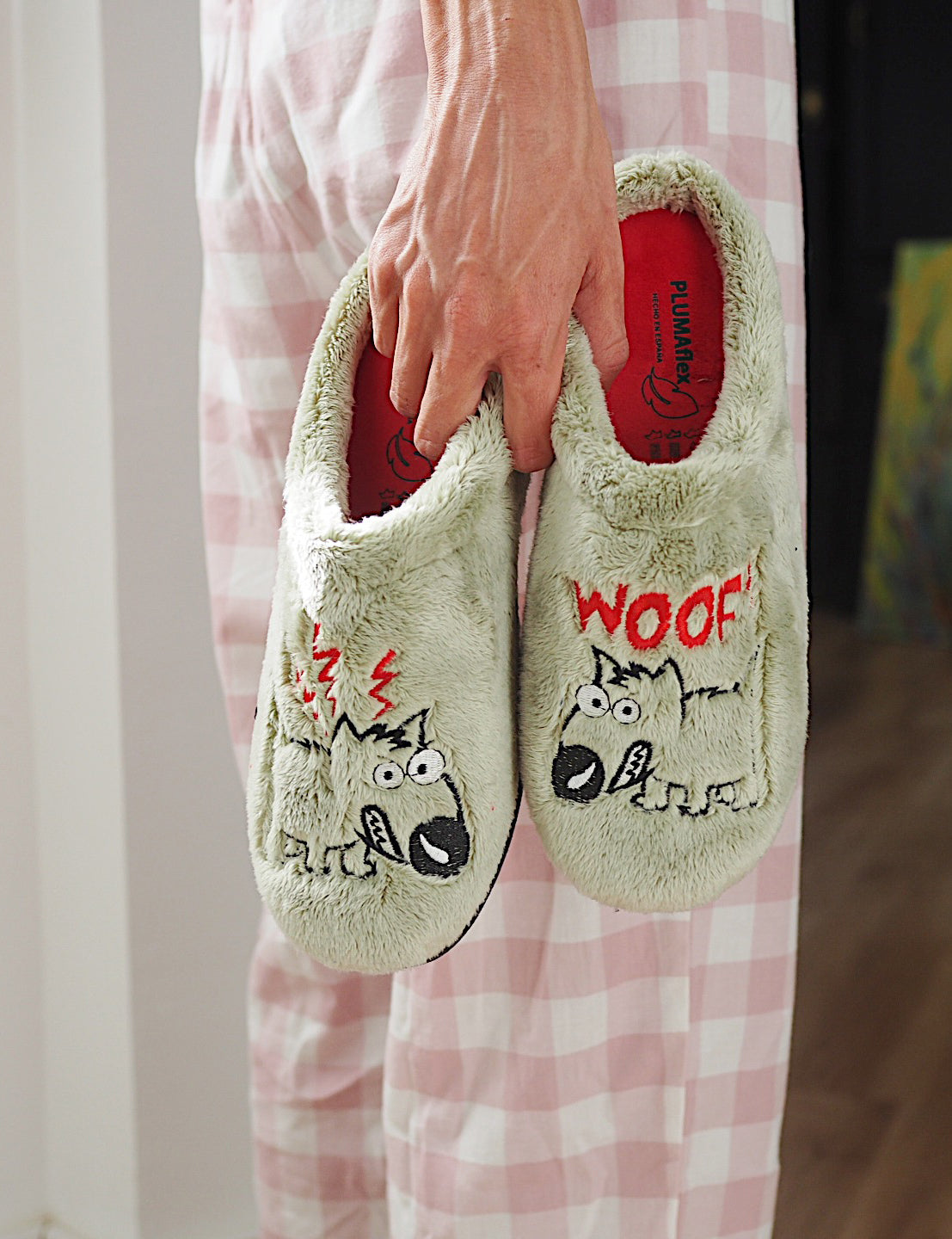 Zapatillas de Casa Roal Perro 12231 Verde - imagen 2