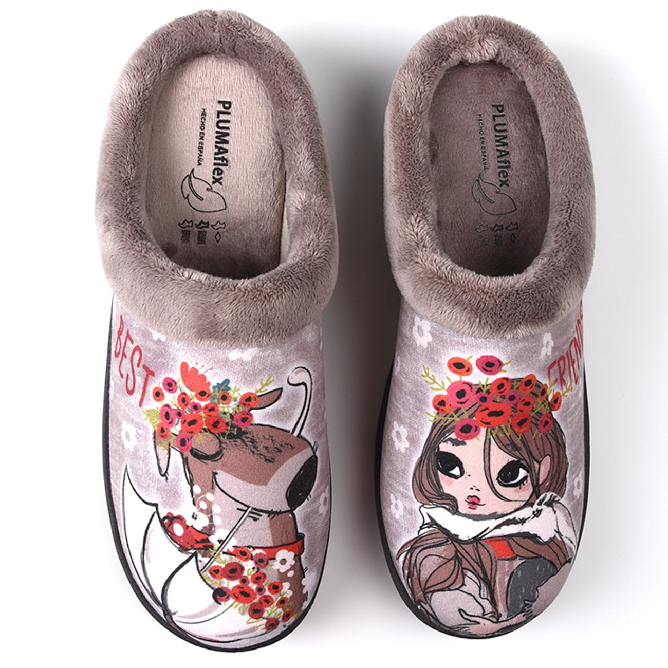 Zapatillas de Casa Roal Perro Chica 12213 Taupe - imagen 1