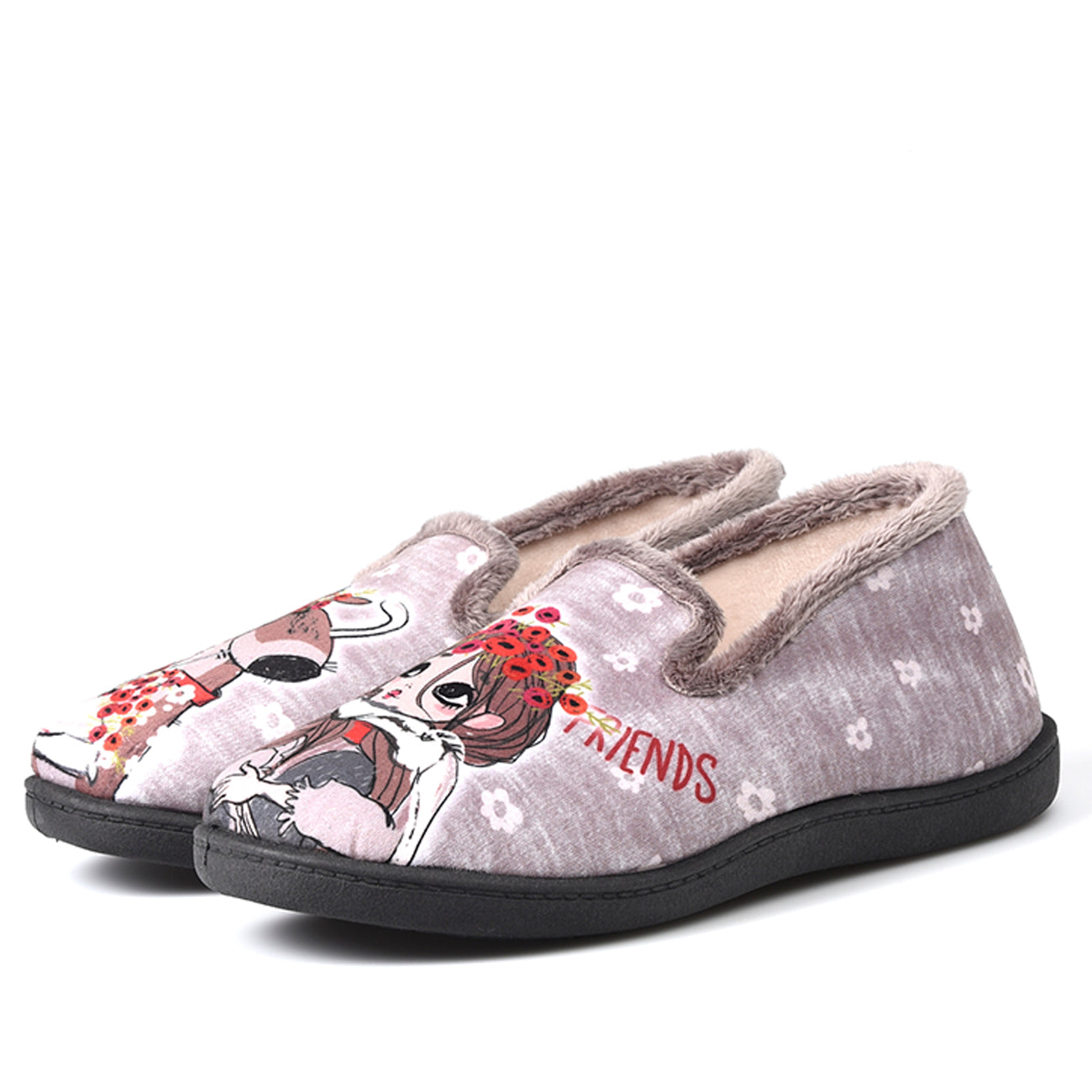 Zapatillas de Casa Roal Perro Chica 12215 Taupe - imagen 5