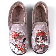 Zapatillas de Casa Roal Perro Chica 12215 Taupe