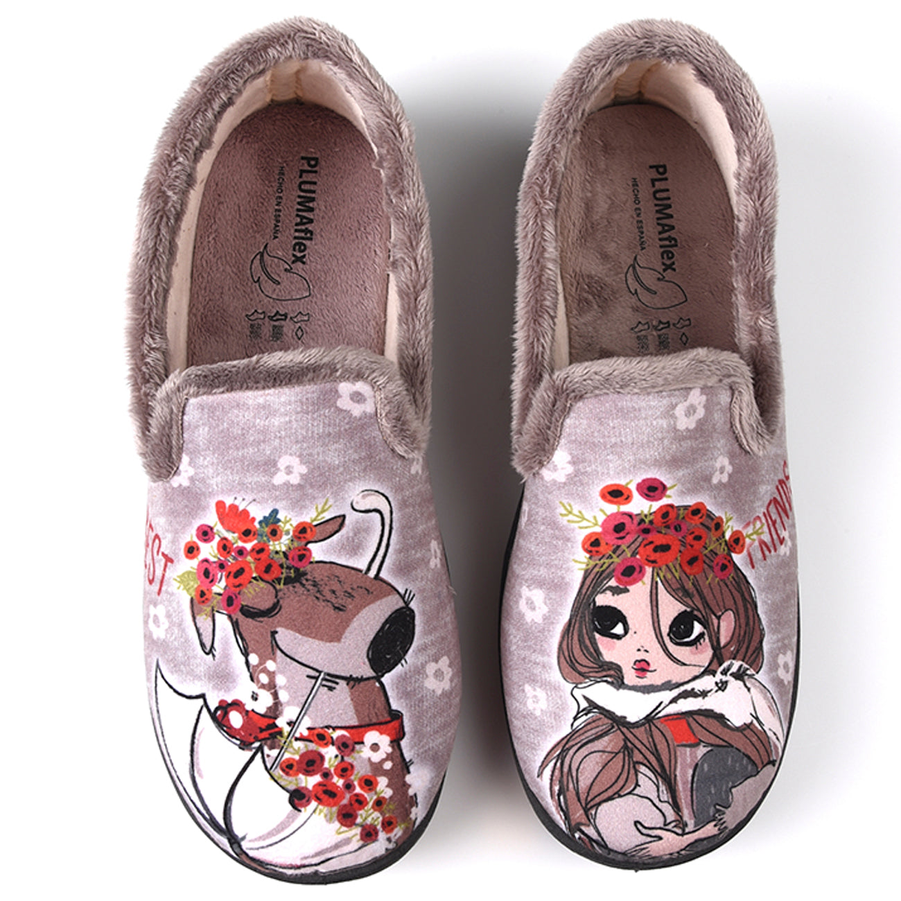 Zapatillas de Casa Roal Perro Chica 12215 Taupe - imagen 1