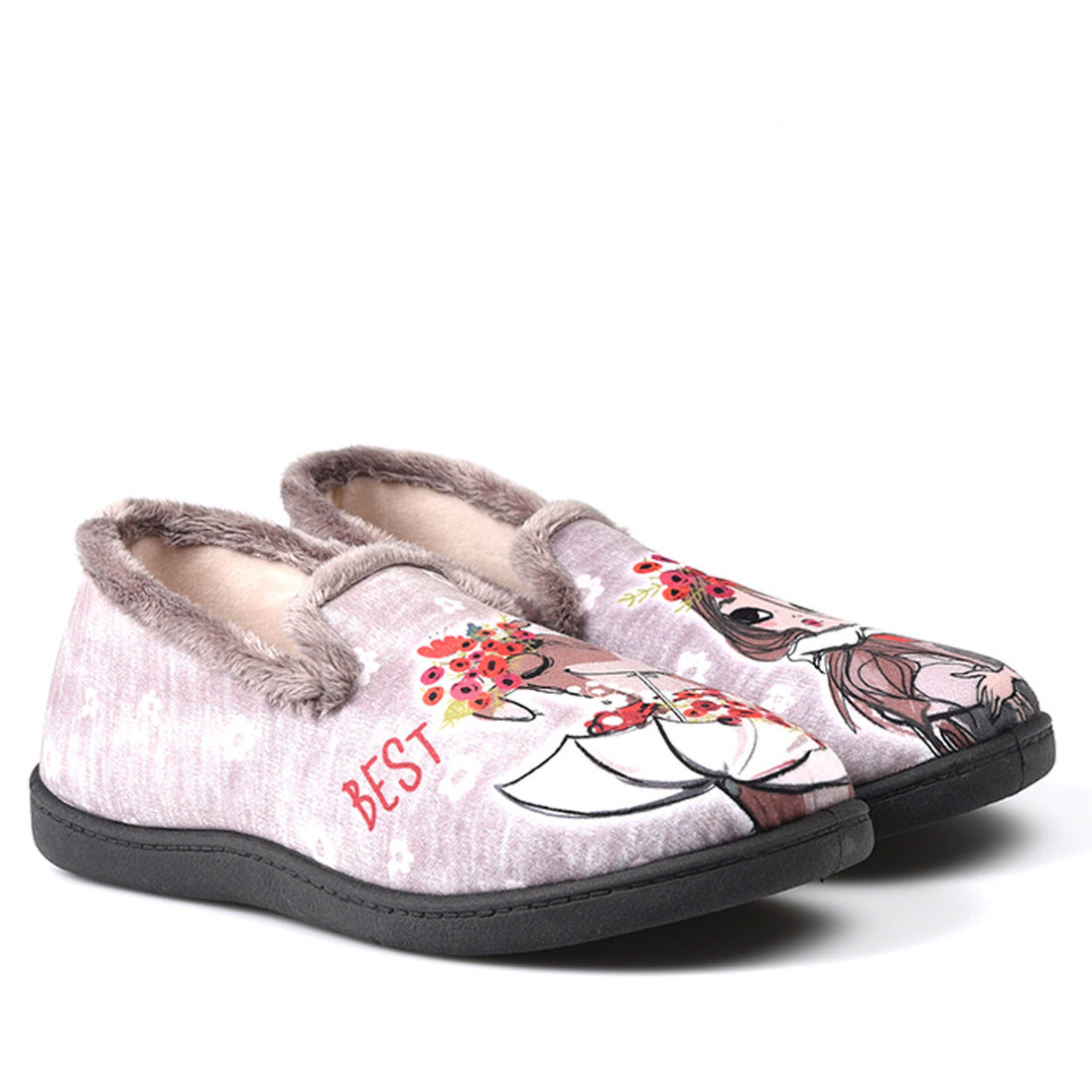 Zapatillas de Casa Roal Perro Chica 12215 Taupe - imagen 4
