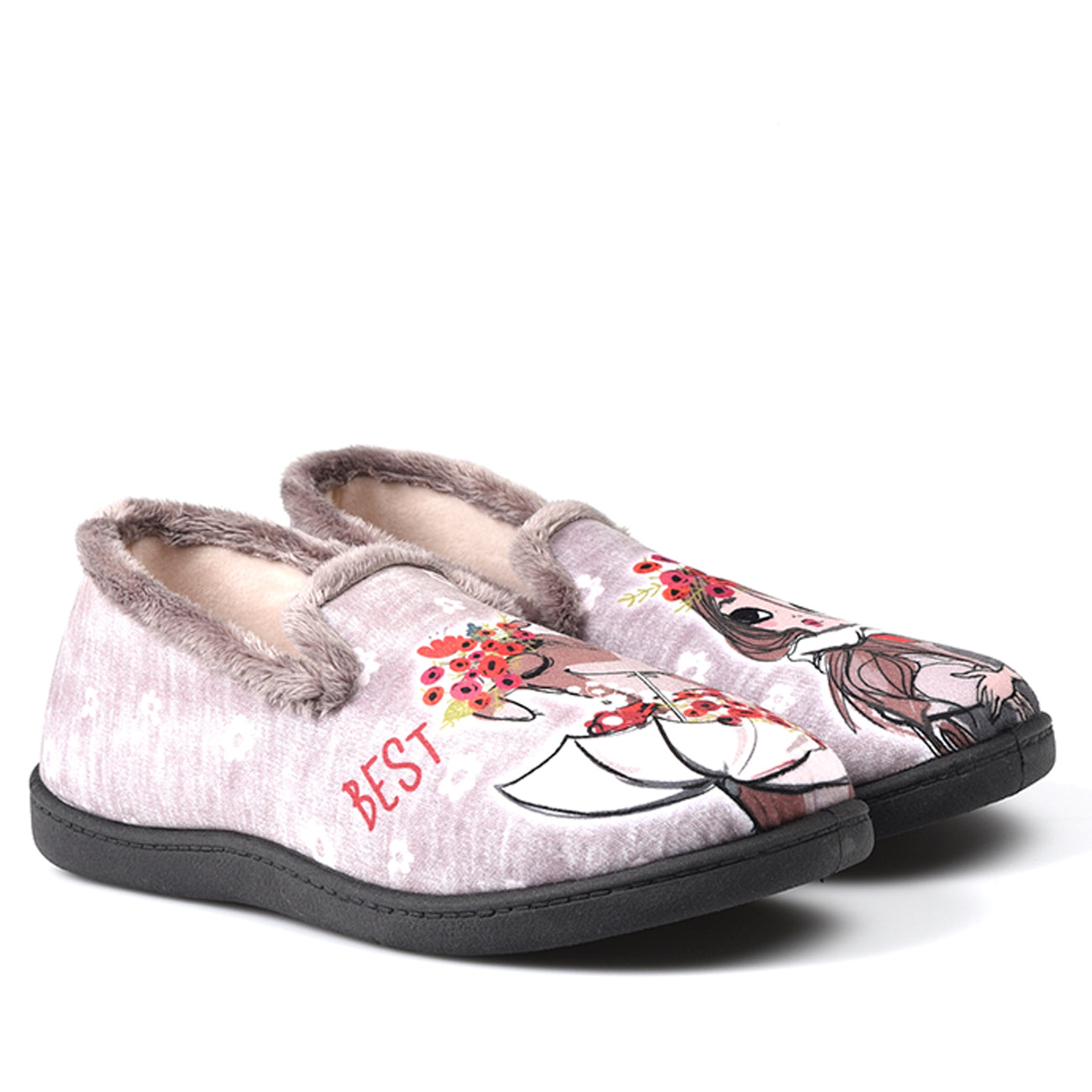 Zapatillas de Casa Roal Perro Chica 12215 Taupe - imagen 4