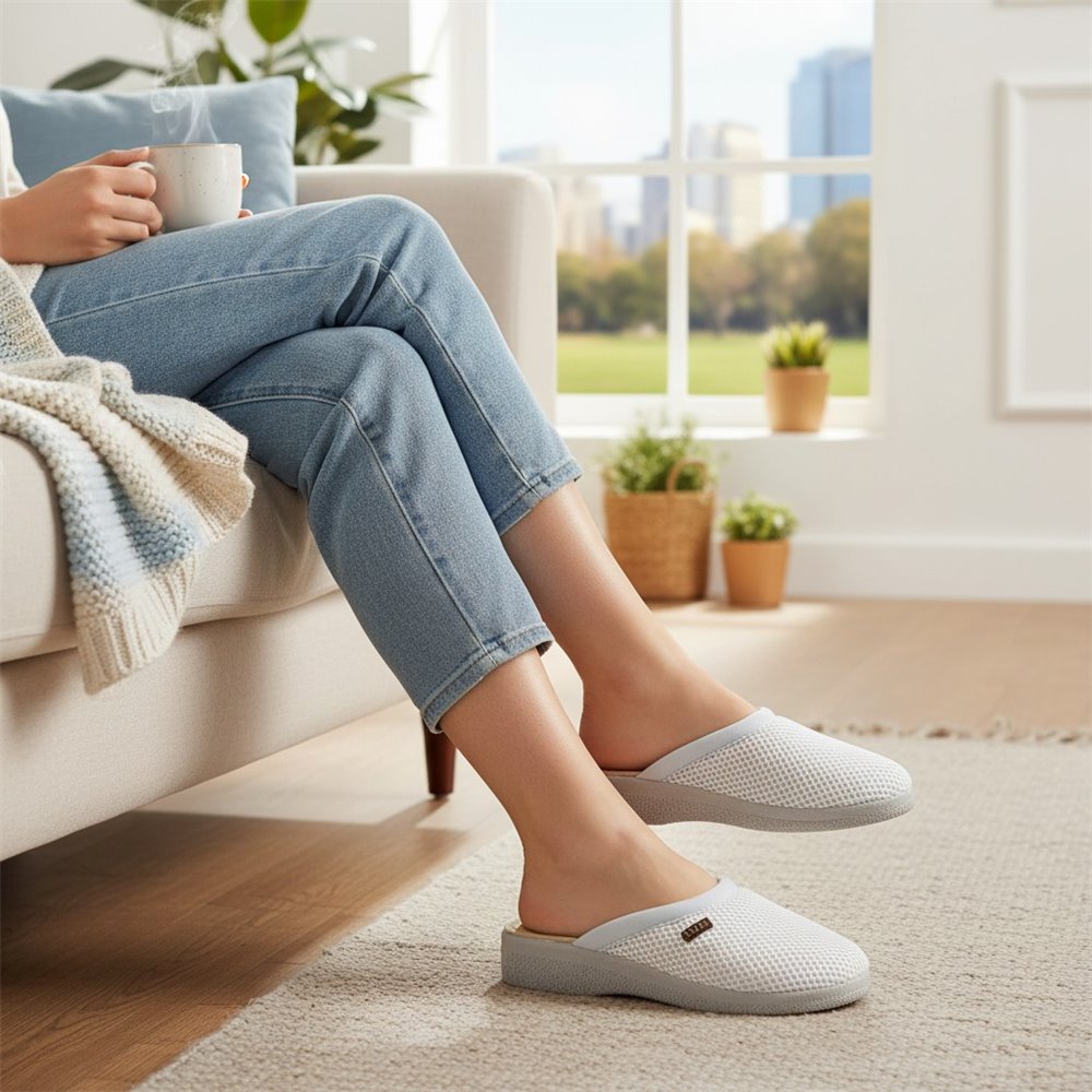 Zapatillas de Casa Roal Rejilla 831 Blanco - imagen 2