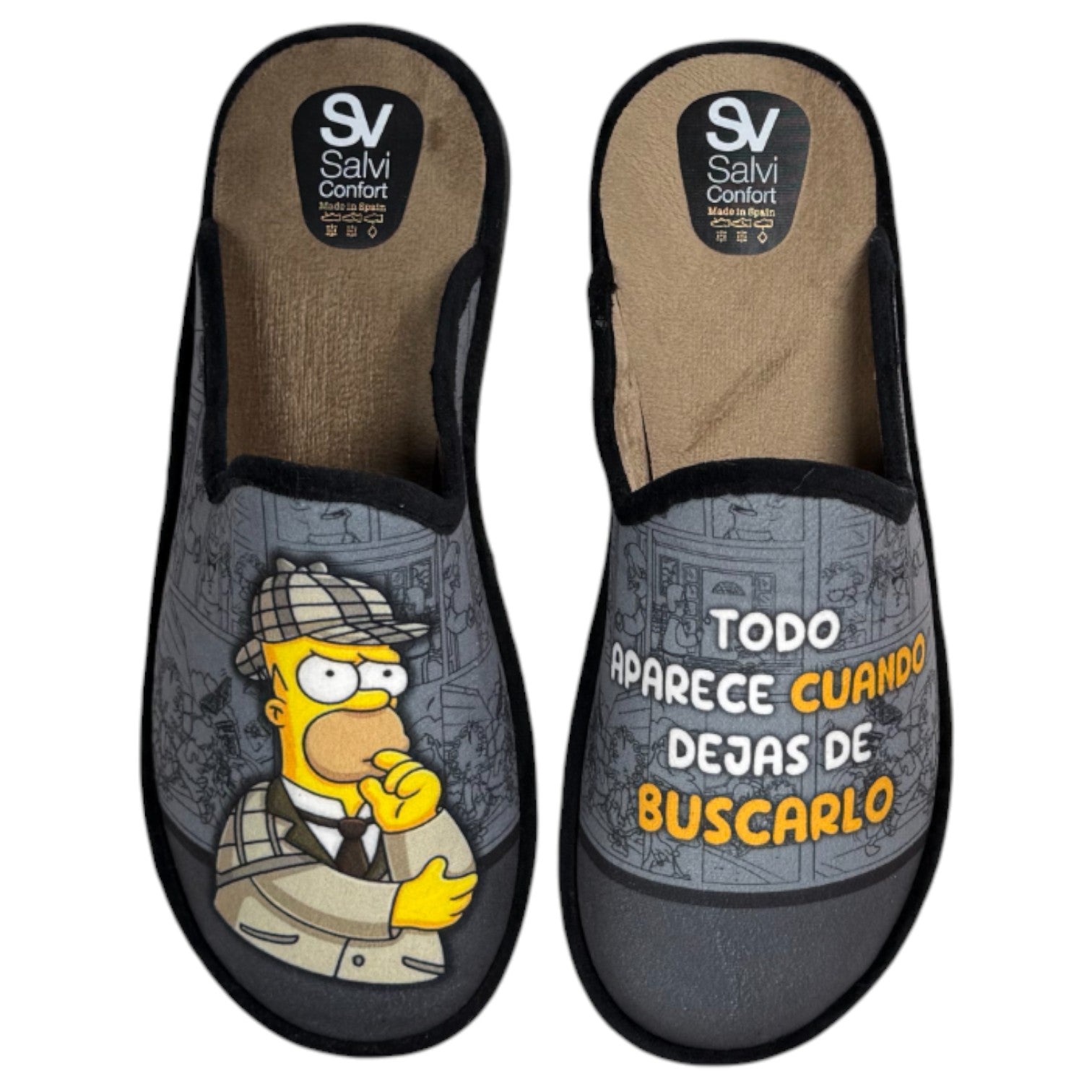 Zapatillas de Casa Salvi Homer Buscar 09T455 Negro - imagen 1