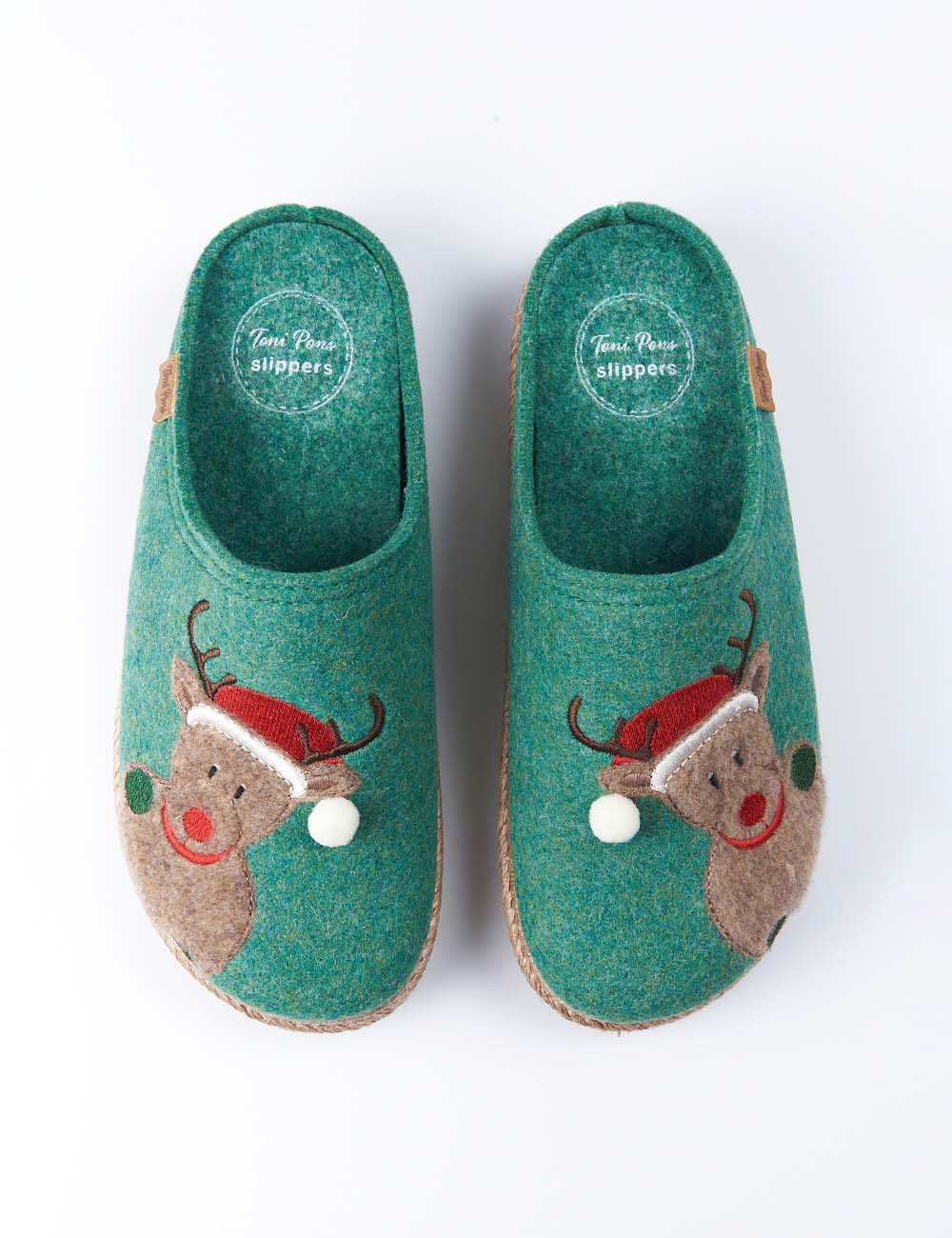 Zapatillas de Casa Toni Pons Miri-Nd Noel Verde - imagen 1