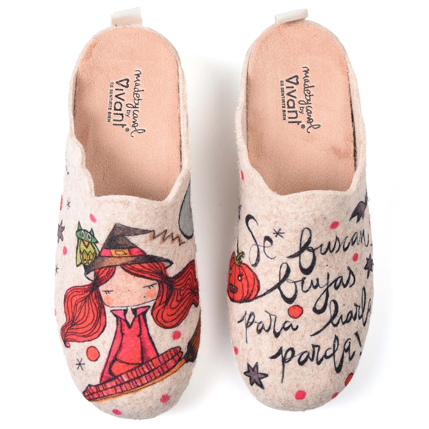 Zapatillas de Casa Vivant Bruja 212735 Beig - imagen 1