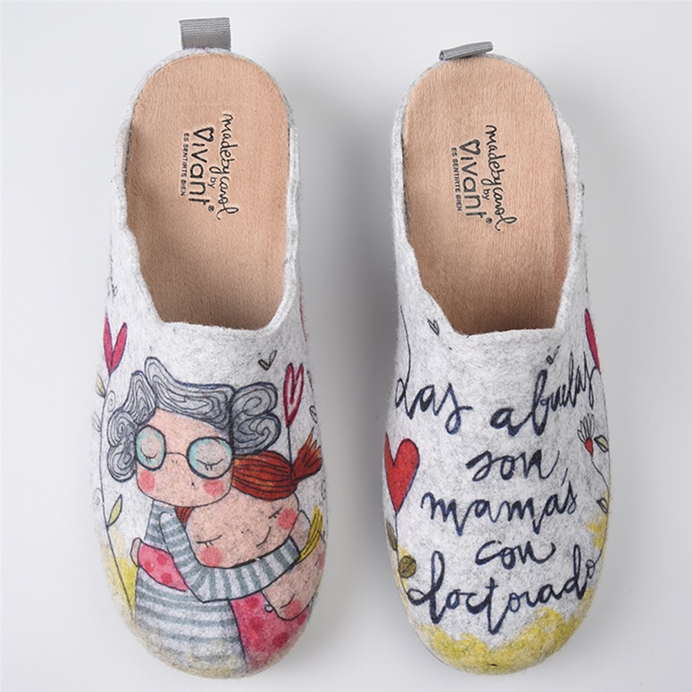 Zapatillas de Casa Vivant Abuela 222325 Gris - imagen 1