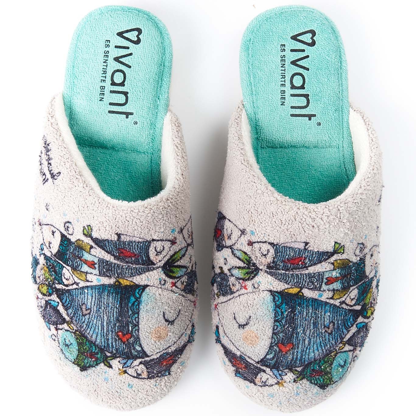 Zapatillas de Casa Vivant 231130 Acuario Gris - imagen 1