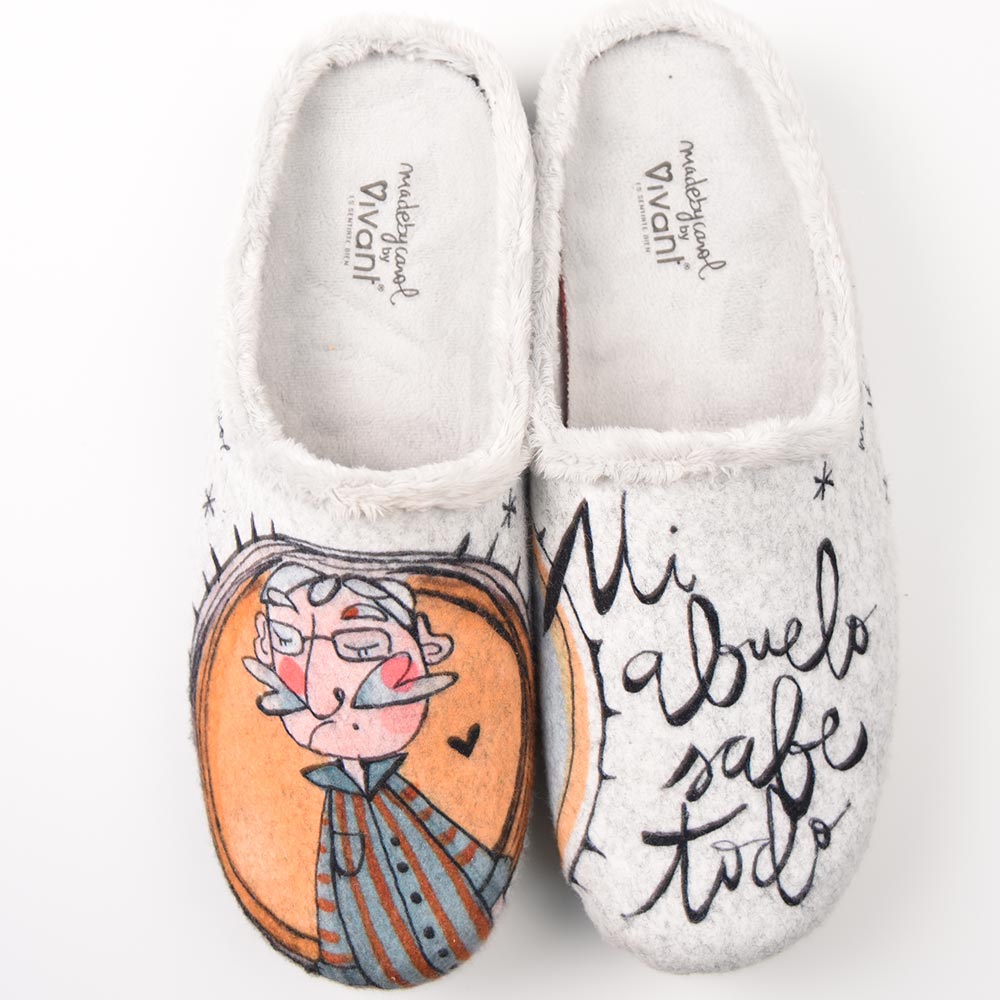 Zapatillas de Casa Vivant Abuelo 242240 Gris - imagen 1