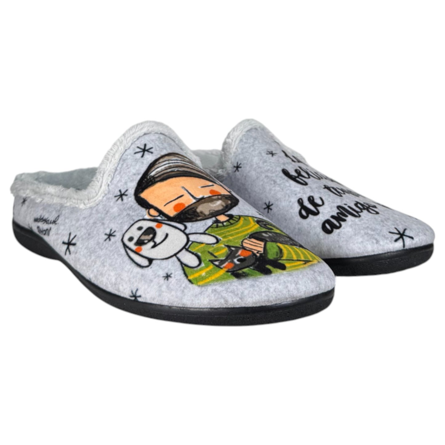 Zapatillas de Casa Vivant Amigo Peludo 252021 Gris - imagen 3