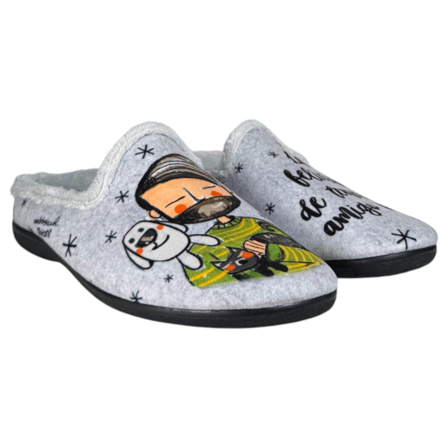 Zapatillas de Casa Vivant Amigo Peludo 252021 Gris - imagen 3