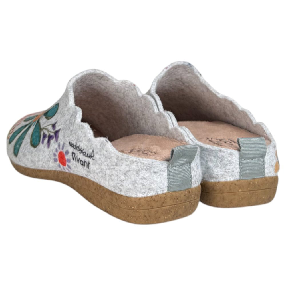 Zapatillas de Casa Vivant Calma Flores 252017 Gris - imagen 5