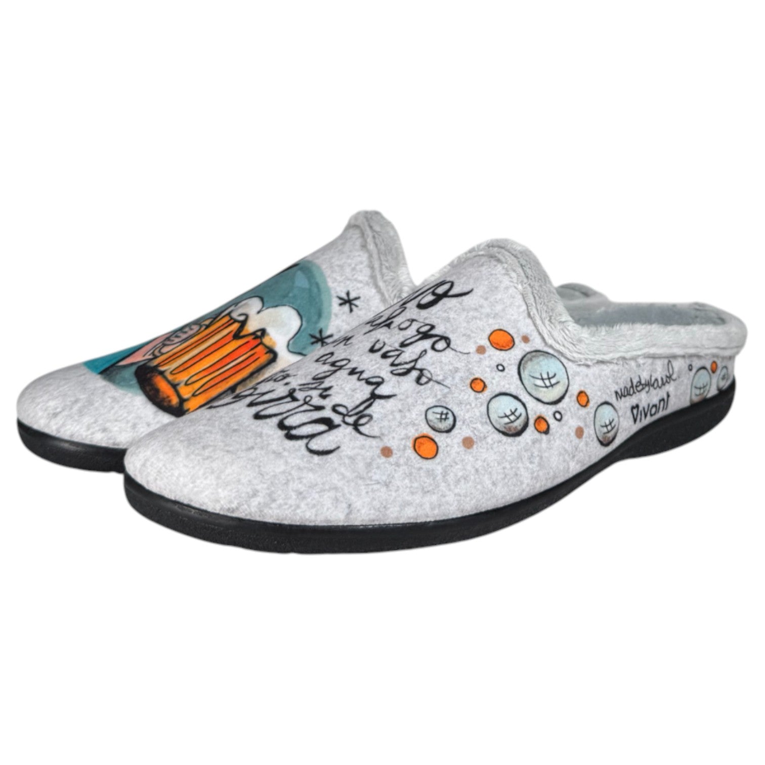Zapatillas de Casa Vivant Cerveza Agua 242105 Gris - imagen 4