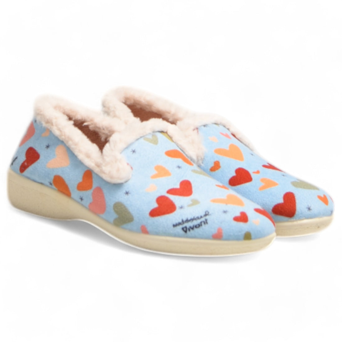 Zapatillas de Casa Vivant Corazones 242255 Celeste - imagen 3