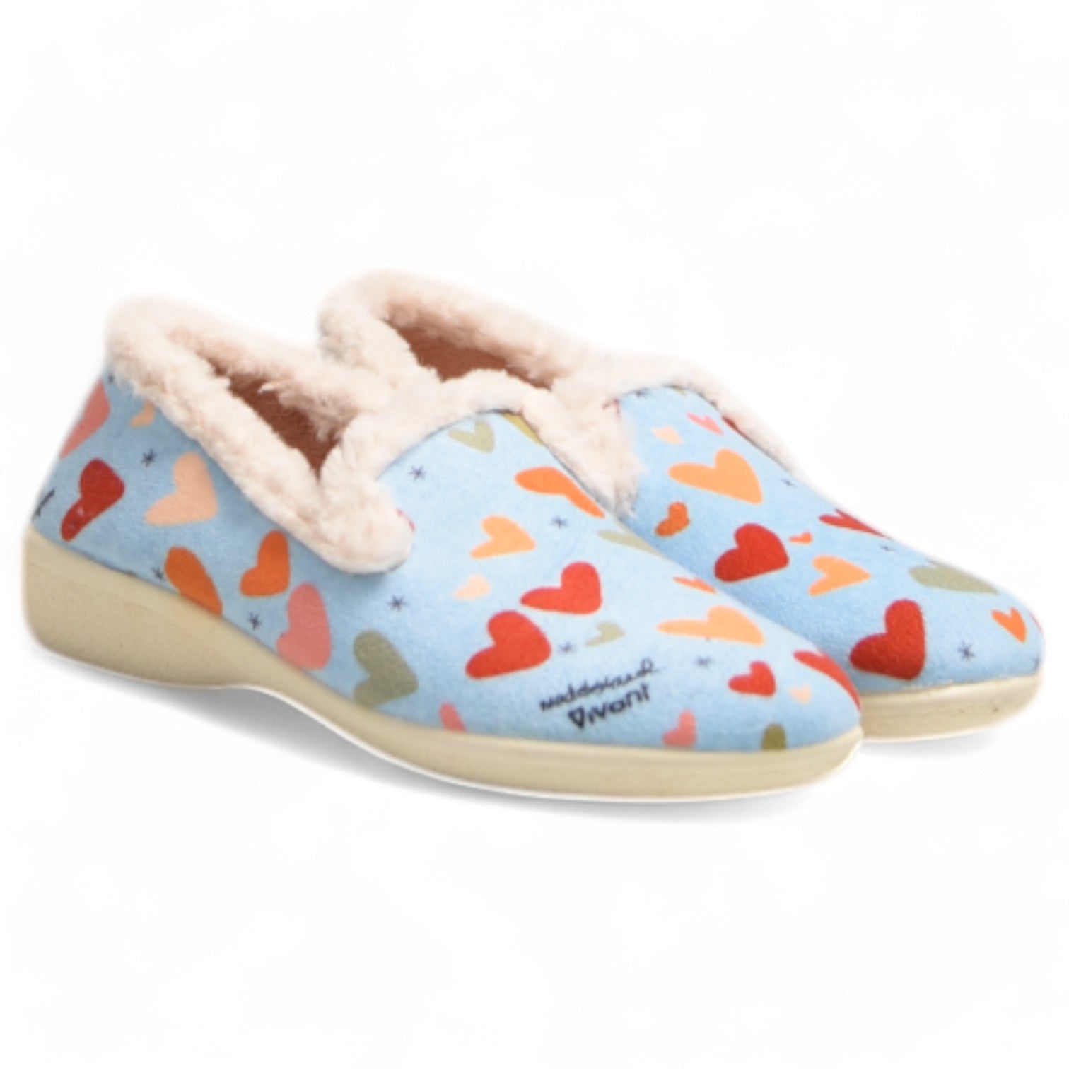 Zapatillas de Casa Vivant Corazones 242255 Celeste - imagen 3