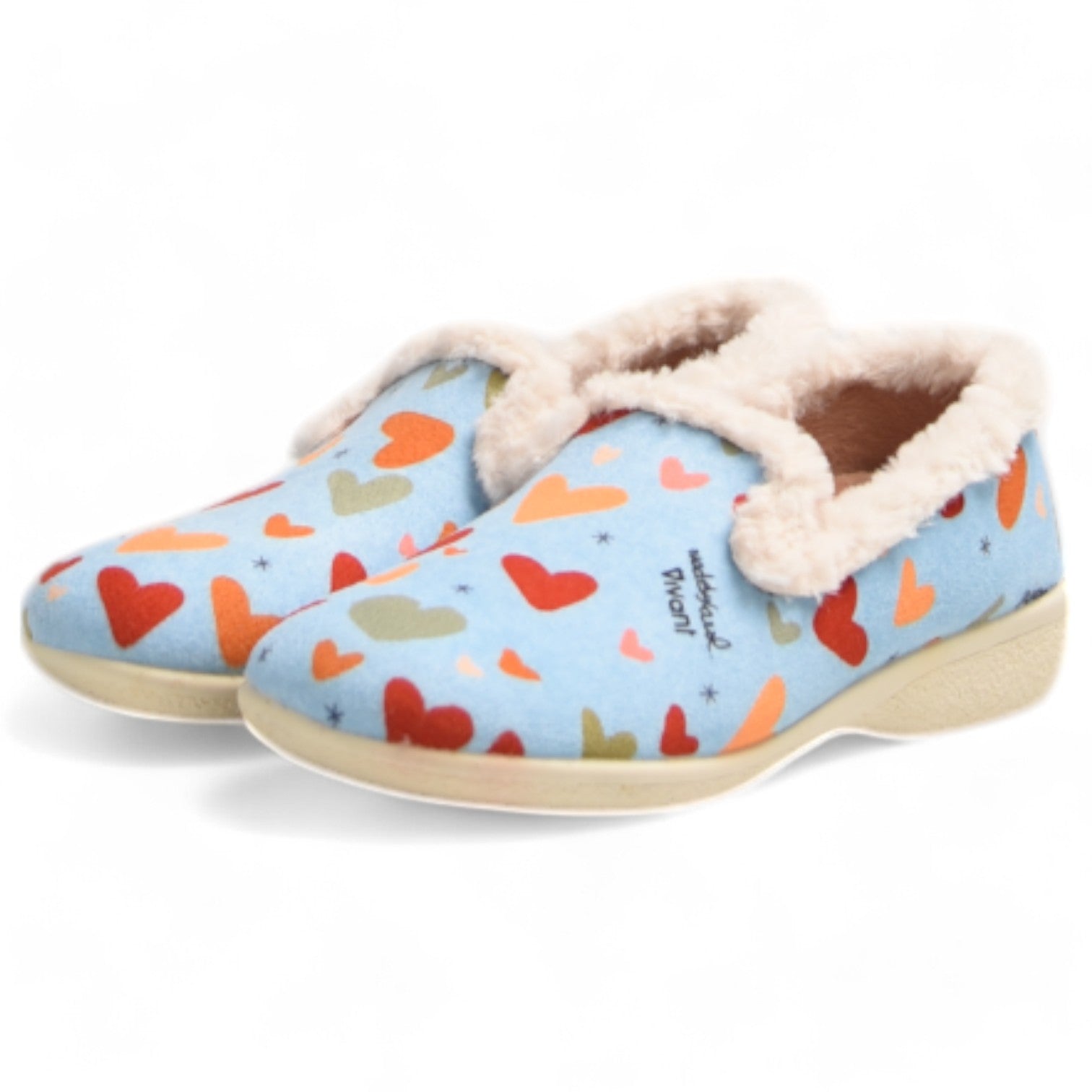 Zapatillas de Casa Vivant Corazones 242255 Celeste - imagen 4