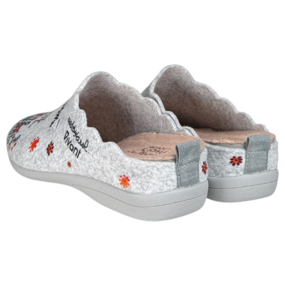 Zapatillas de Casa Vivant Elijo Ser Feliz 222215 Gris - imagen 5
