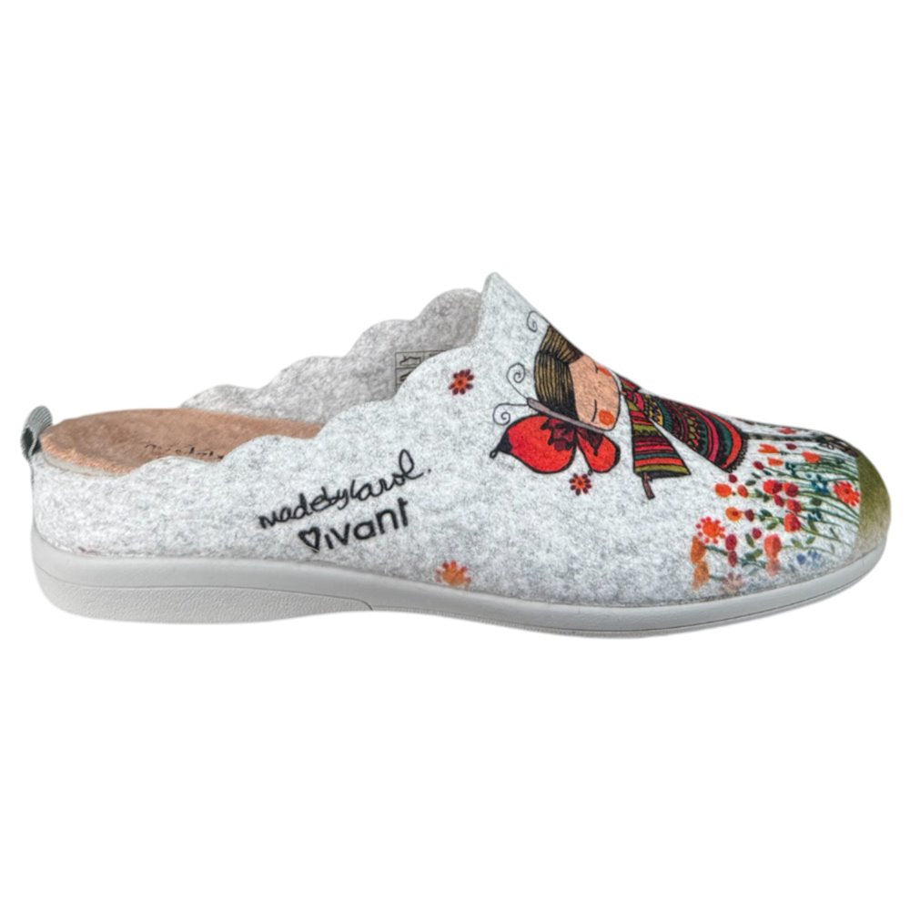 Zapatillas de Casa Vivant Elijo Ser Feliz 222215 Gris - imagen 2