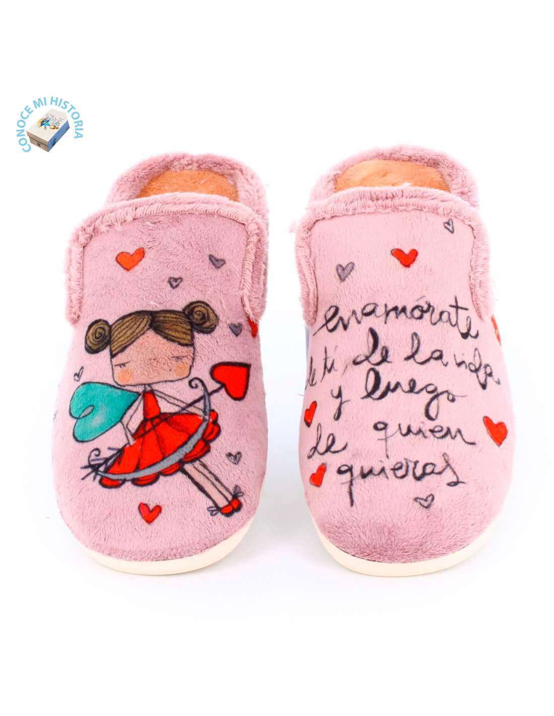 Zapatillas de Casa Vivant Enamorada 222205 Malva - imagen 2