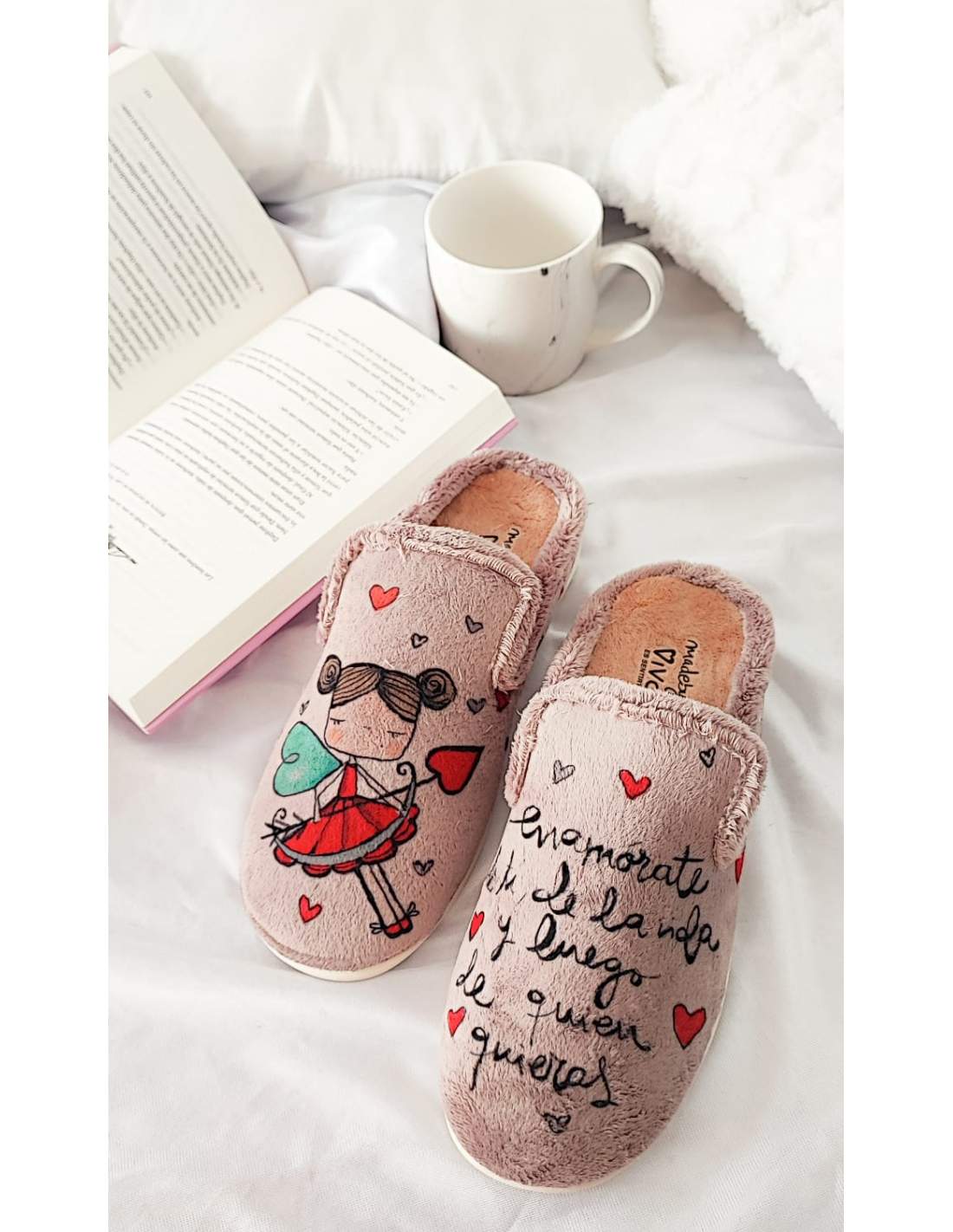 Zapatillas de Casa Vivant Enamorada 222205 Malva - imagen 1