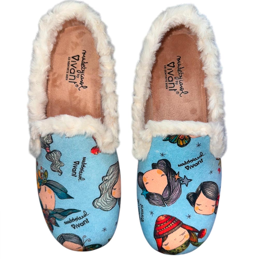 Zapatillas de Casa Vivant Muñecas 242095 Celeste - imagen 1