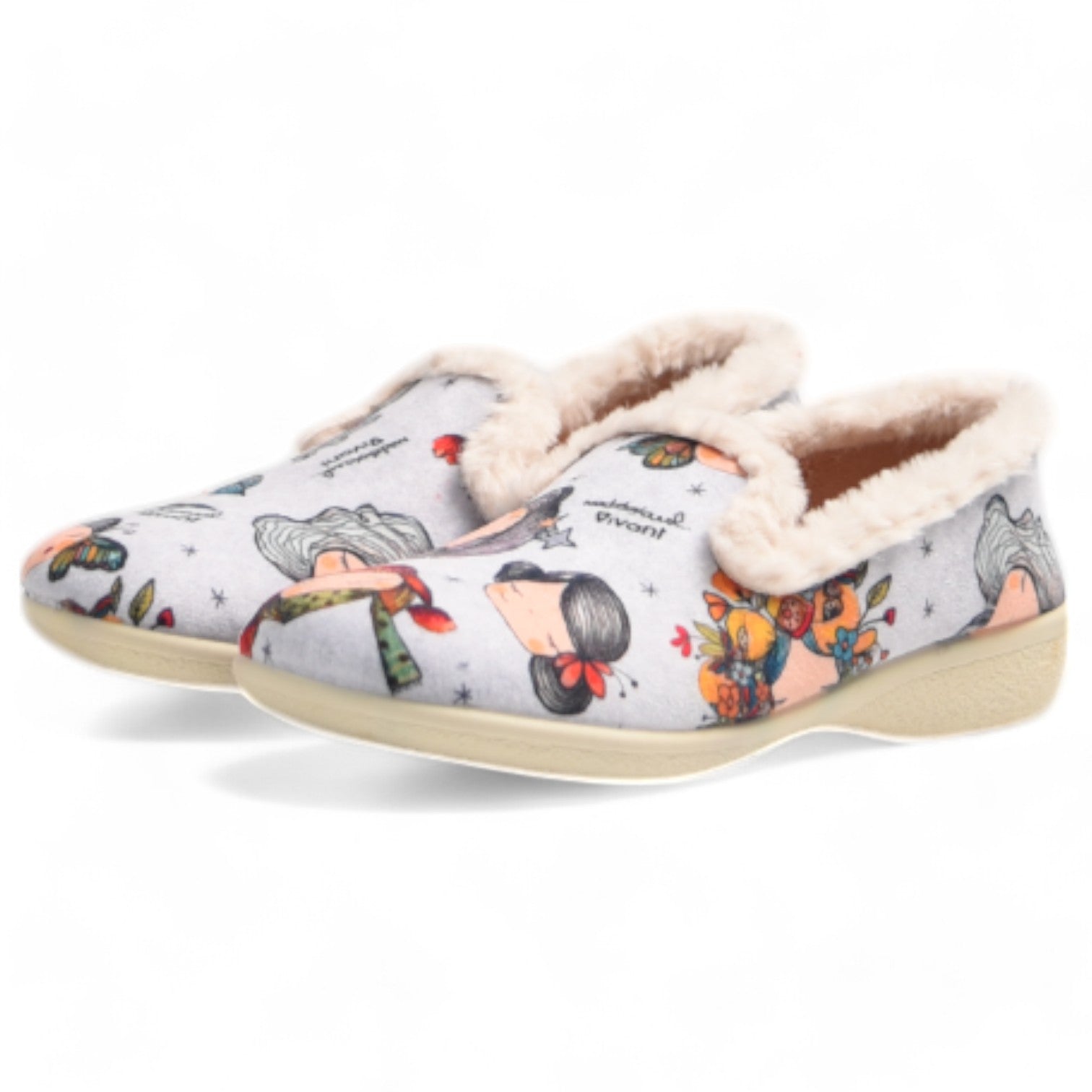 Zapatillas de Casa Vivant Muñecas 242095 Gris - imagen 4
