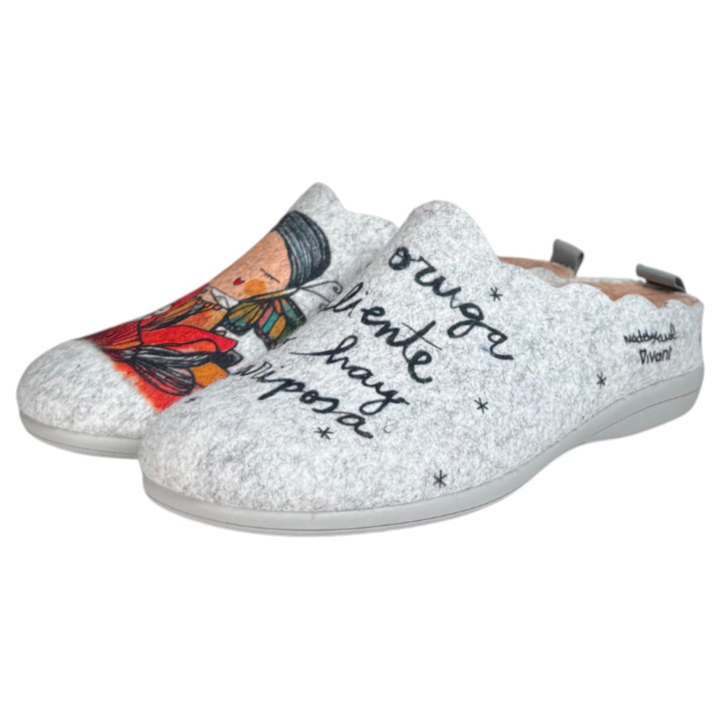 Zapatillas de Casa Vivant Oruga Mariposa 242175 Gris - imagen 4