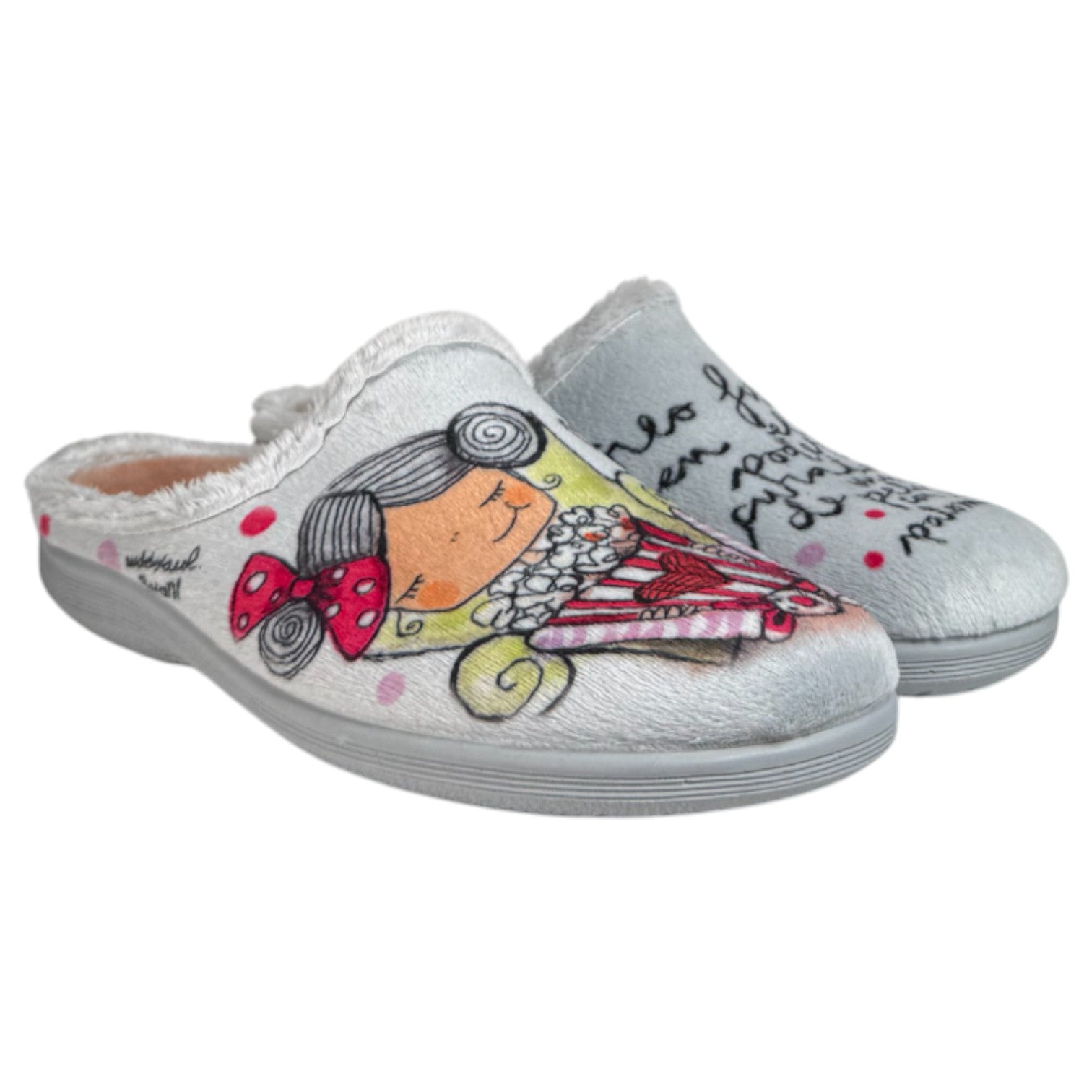 Zapatillas de Casa Vivant Palomitas 242430 Gris - imagen 3